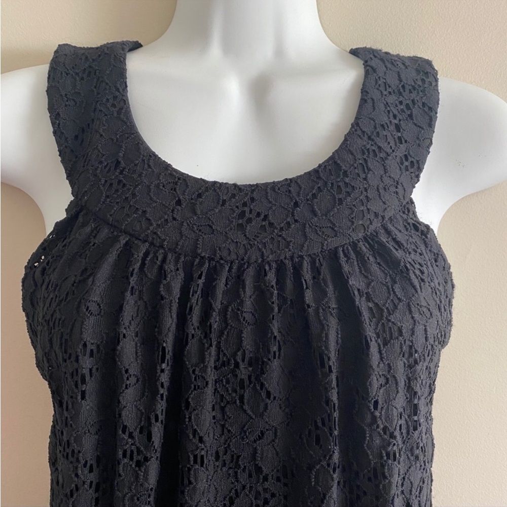 Laundry By Design lacy navy blue swimsuit cover (size m) EUC - Picture 3 of 6